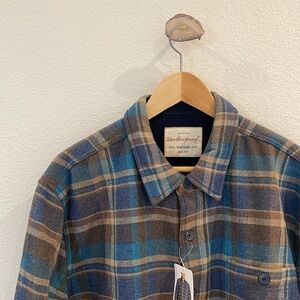 NWT Men’s Shacket shirt jacket button flannel with pockets Size XL